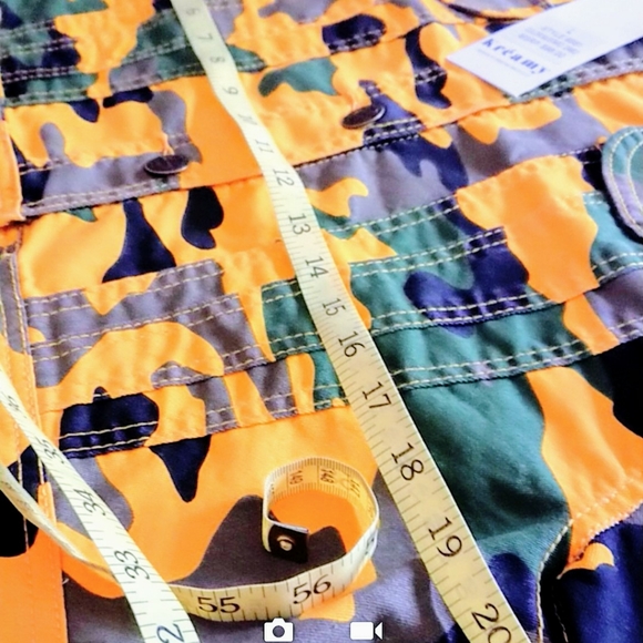 Mustard camo denim crop jacket junior large - Picture 11 of 13